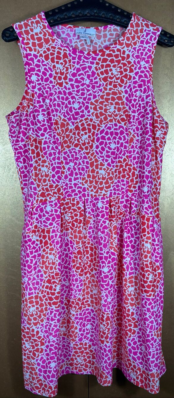 Jude Connally mosaic floral sheath dress size size L